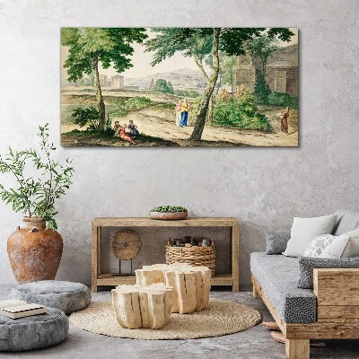 Tableau toile imprimée Une scène de la vie antique