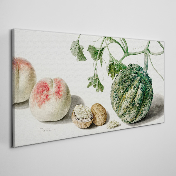 Tableau imprimé sur toile Fruits et noix en harmonie