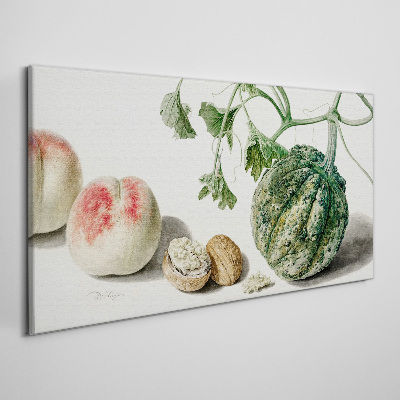 Tableau imprimé sur toile Fruits et noix en harmonie