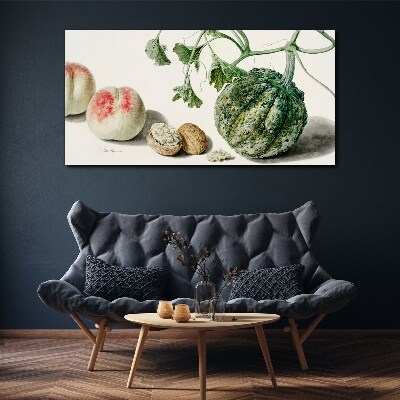 Tableau imprimé sur toile Fruits et noix en harmonie