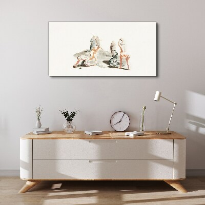 Tableau toile imprimée Scène mythologique aux tons pastel