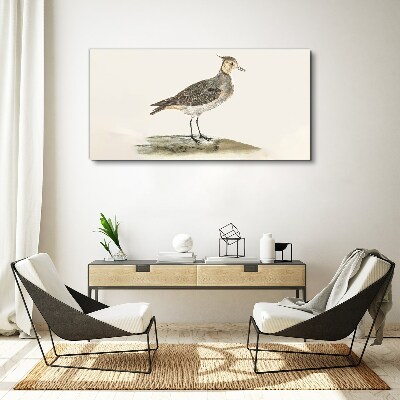 Tableau imprimé sur toile Un oiseau élégant sur fond naturel