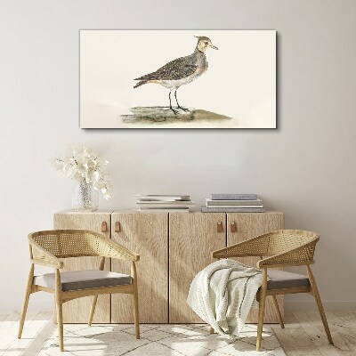 Tableau imprimé sur toile Un oiseau élégant sur fond naturel