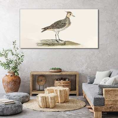 Tableau imprimé sur toile Un oiseau élégant sur fond naturel