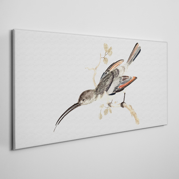 Tableau sur toile Un oiseau sur une branche