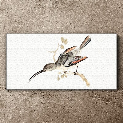 Tableau sur toile Un oiseau sur une branche