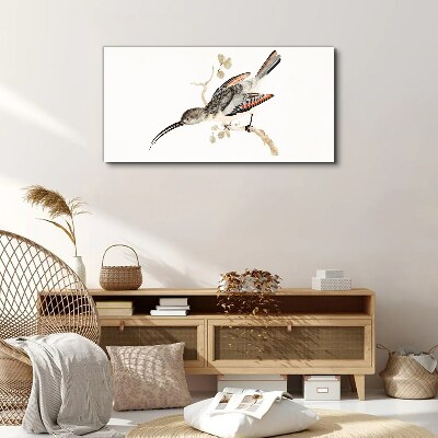 Tableau sur toile Un oiseau sur une branche