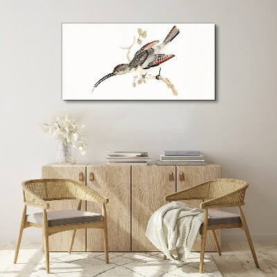 Tableau sur toile Un oiseau sur une branche