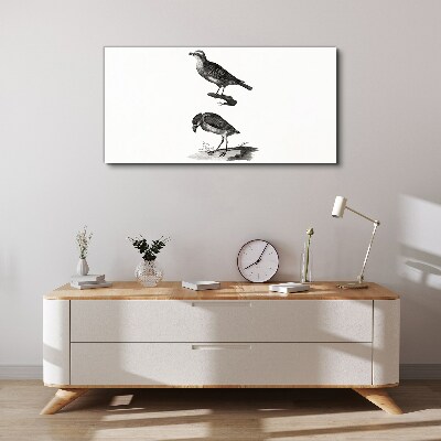 Tableau sur toile Oiseaux sur une branche