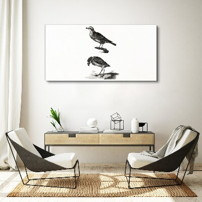 Tableau sur toile Oiseaux sur une branche