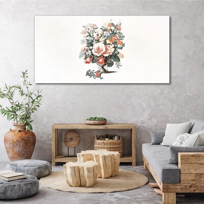 Tableau sur toile Bouquet de fleurs dans un vase