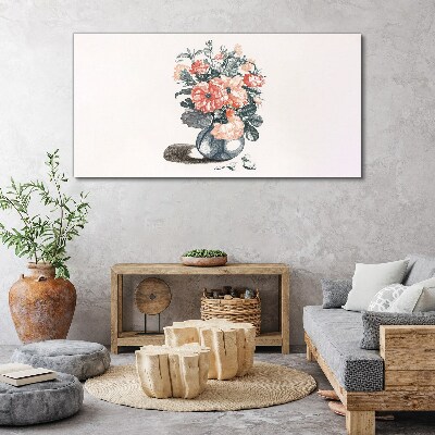 Tableau imprimé sur toile Fleurs dans un vase