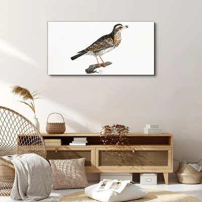 Tableau sur toile Un oiseau sur une branche