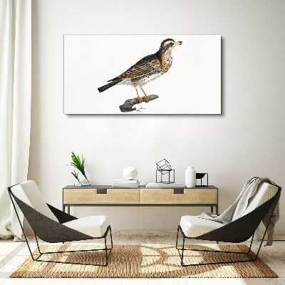 Tableau sur toile Un oiseau sur une branche