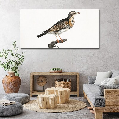 Tableau sur toile Un oiseau sur une branche