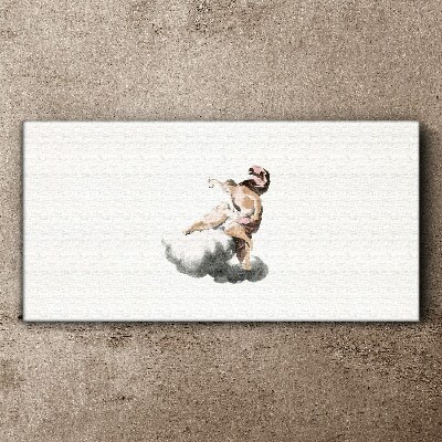 Tableau sur toile Ange sur un nuage