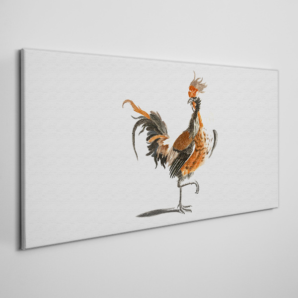 Tableau sur toile Coq dansant