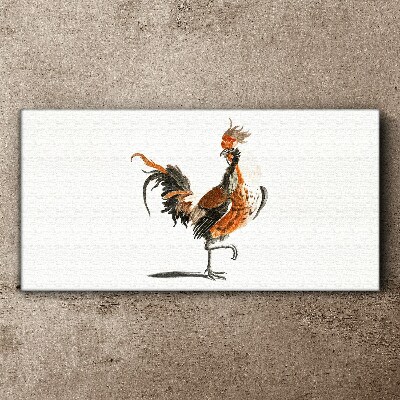 Tableau sur toile Coq dansant