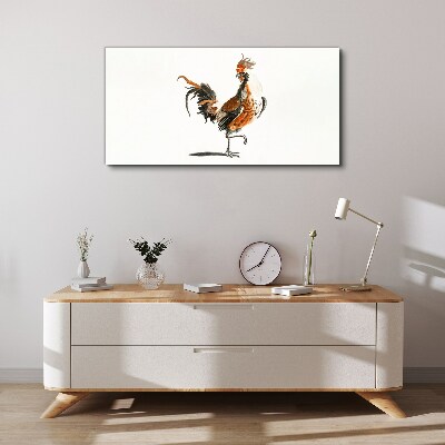 Tableau sur toile Coq dansant