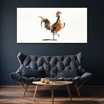 Tableau sur toile Coq dansant