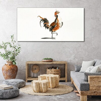 Tableau sur toile Coq dansant