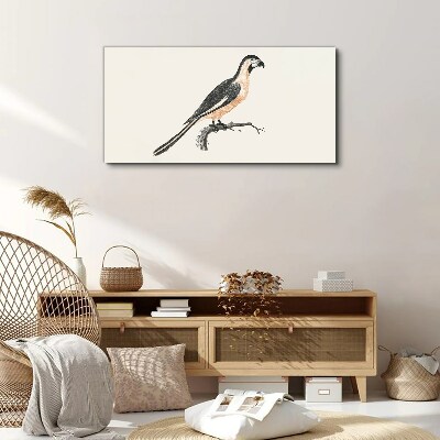 Tableau imprimé sur toile Un oiseau sur une branche