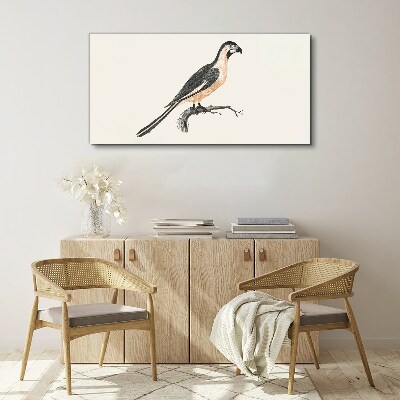 Tableau imprimé sur toile Un oiseau sur une branche