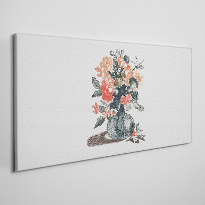 Tableau sur toile Composition florale dans un vase