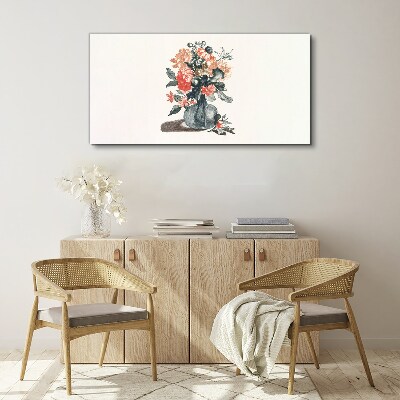 Tableau sur toile Composition florale dans un vase
