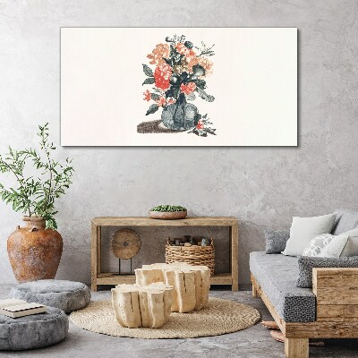 Tableau sur toile Composition florale dans un vase