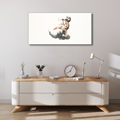 Tableau imprimé sur toile Figure sur un nuage