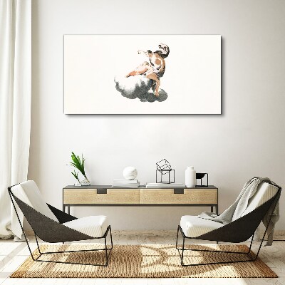 Tableau imprimé sur toile Figure sur un nuage