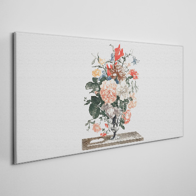 Tableau toile imprimée Composition florale dans un vase