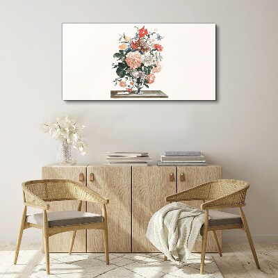 Tableau toile imprimée Composition florale dans un vase