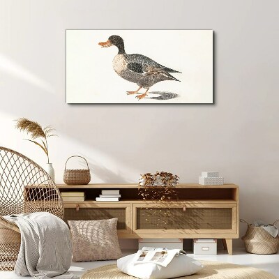 Tableau imprimé sur toile Canard de style naturaliste