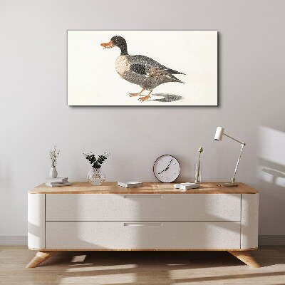 Tableau imprimé sur toile Canard de style naturaliste