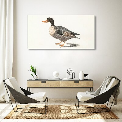 Tableau imprimé sur toile Canard de style naturaliste