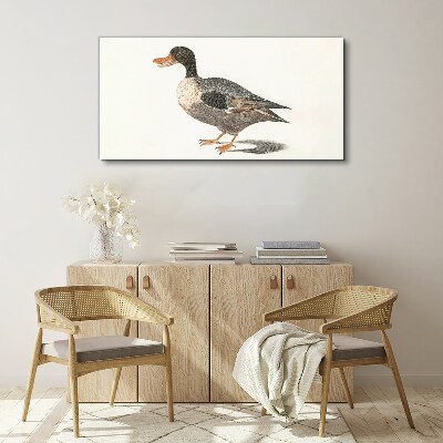 Tableau imprimé sur toile Canard de style naturaliste