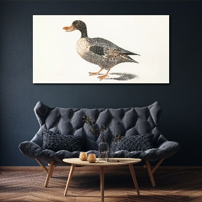 Tableau imprimé sur toile Canard de style naturaliste