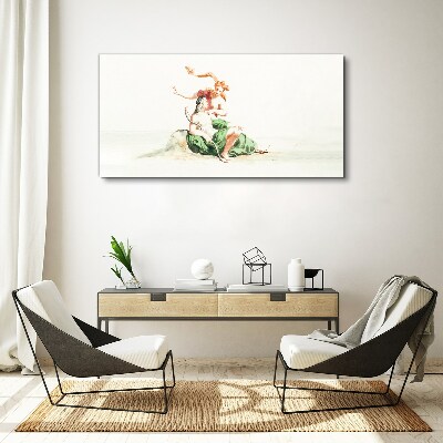 Tableau toile imprimée L'amour dans l'ombre