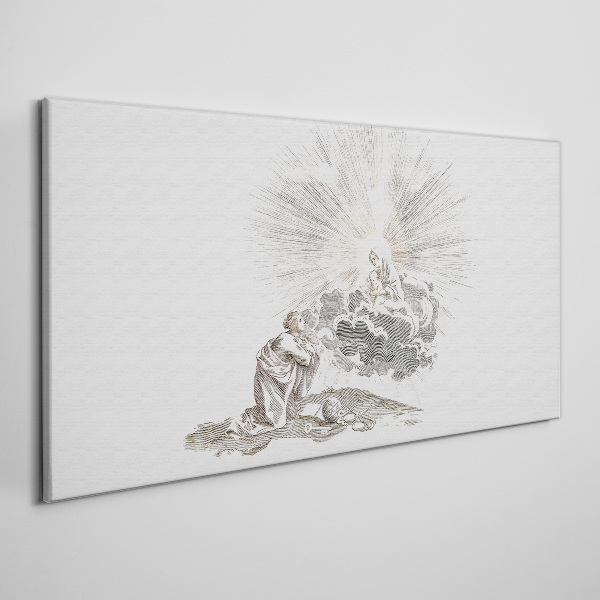 Tableau imprimé sur toile Prière face à la Divinité