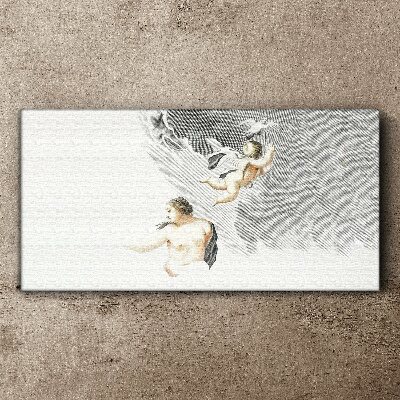 Tableau sur toile Des anges dans les nuages