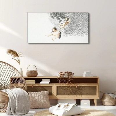 Tableau sur toile Des anges dans les nuages