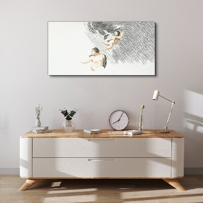 Tableau sur toile Des anges dans les nuages