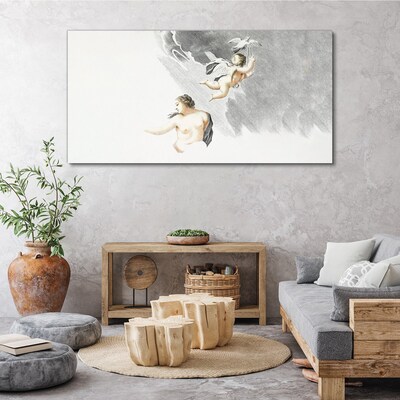 Tableau sur toile Des anges dans les nuages