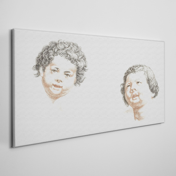 Tableau sur toile Portrait de la joie enfantine