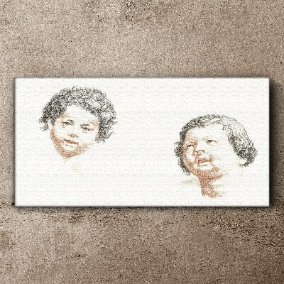 Tableau sur toile Portrait de la joie enfantine