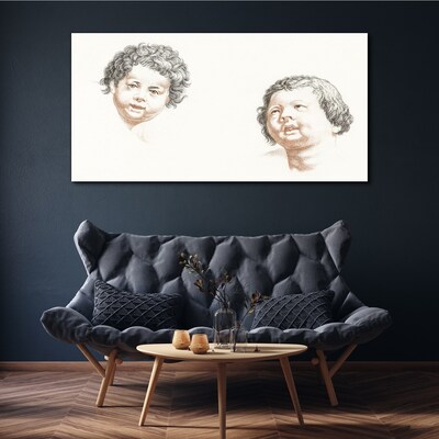 Tableau sur toile Portrait de la joie enfantine
