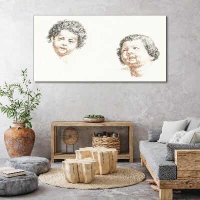 Tableau sur toile Portrait de la joie enfantine