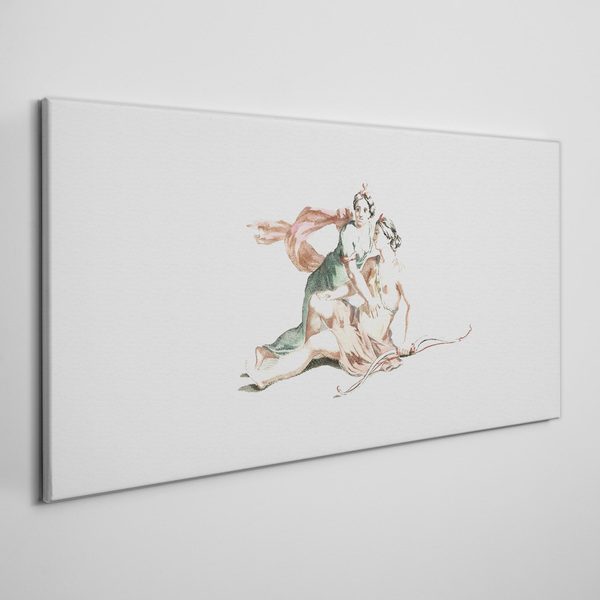 Tableau toile imprimée Scène mythologique avec des figures féminines